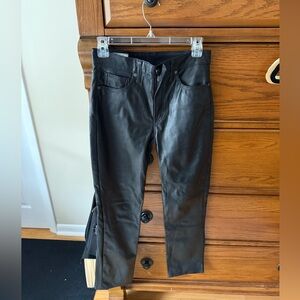 GAP Faux Leather Vintage Slim High Rise Pants